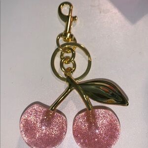 Glittery Cherry purse/bag Keychain